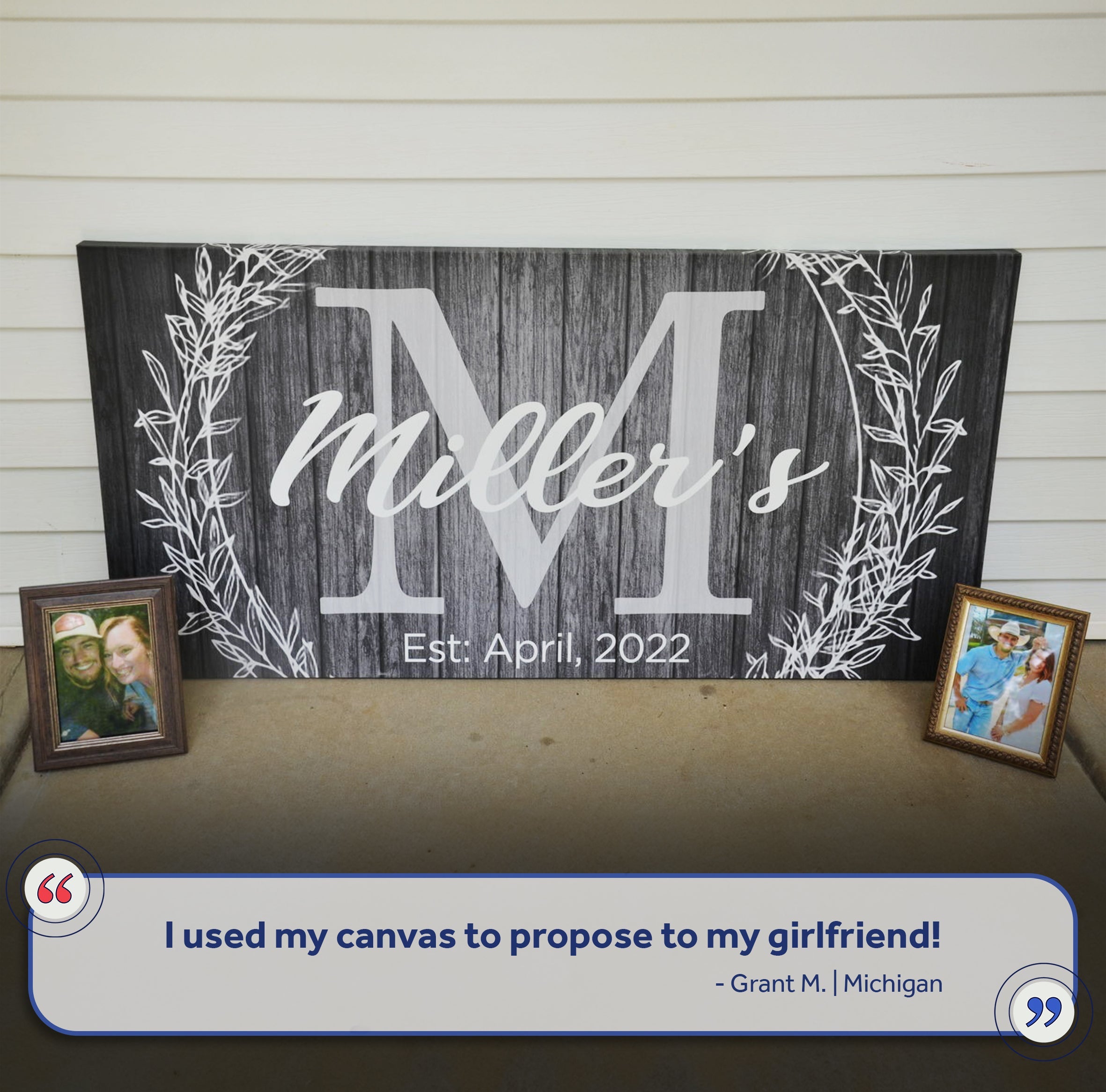 Family Name Sign - Monogram Sign