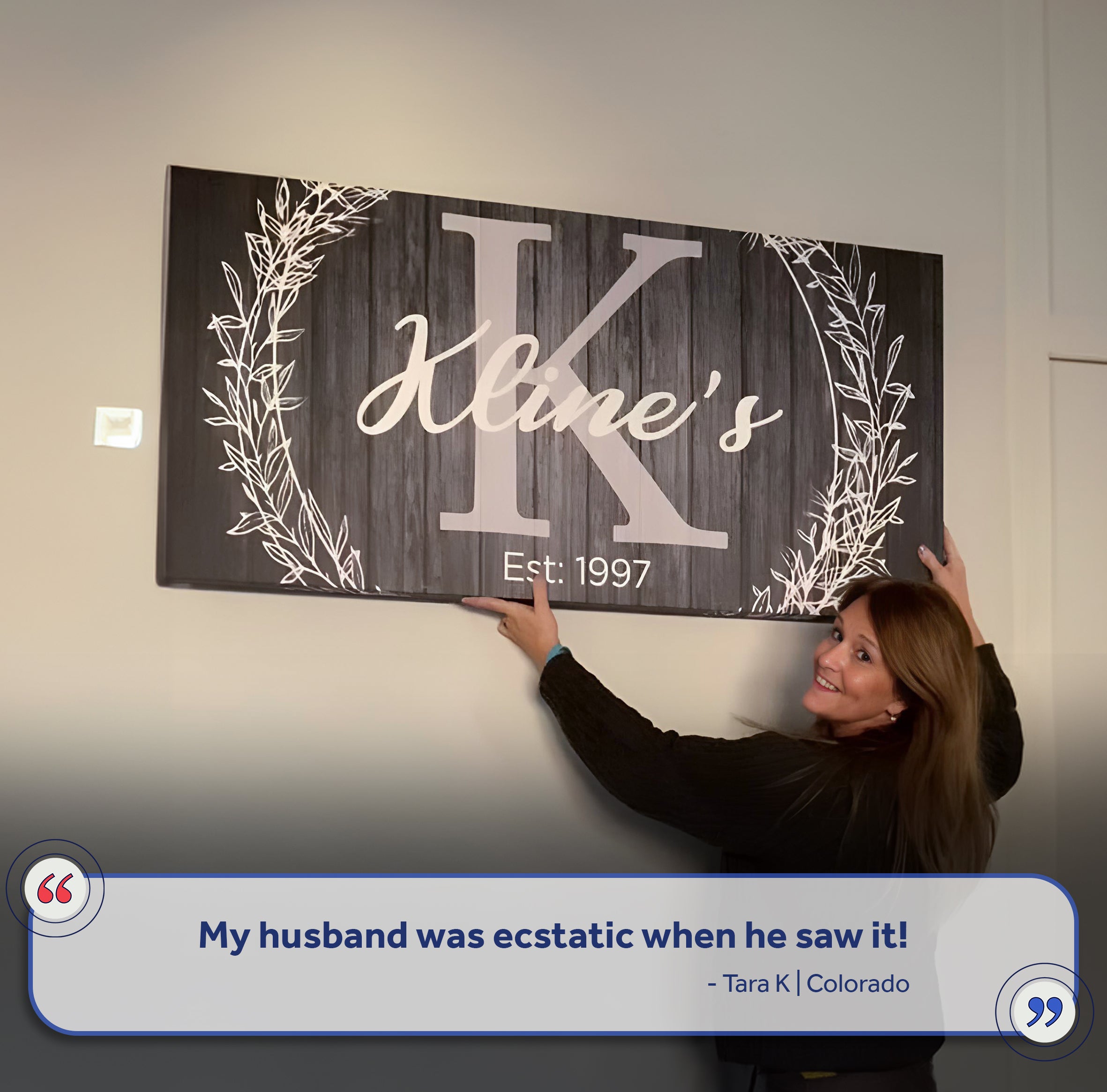 Family Name Sign - Monogram Sign