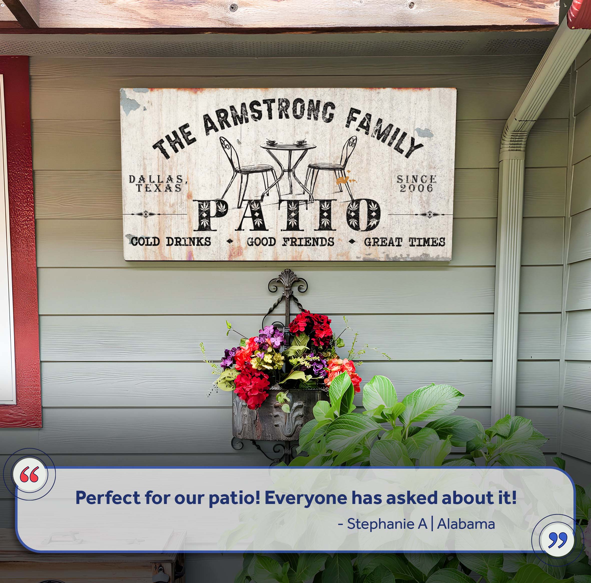 Family Patio Sign III