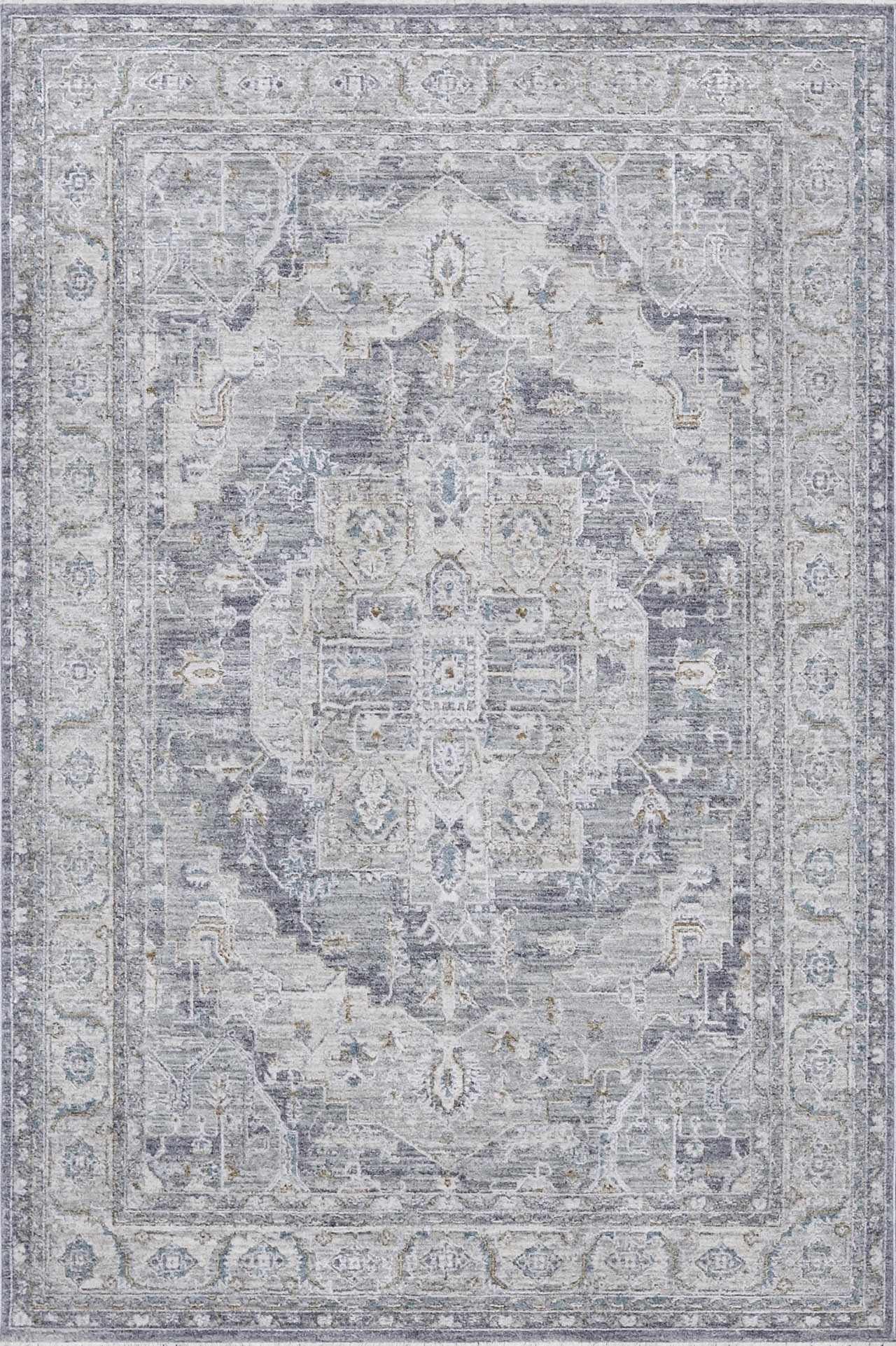Ulubey Distressed Gray Area Rug - PRHOMZ