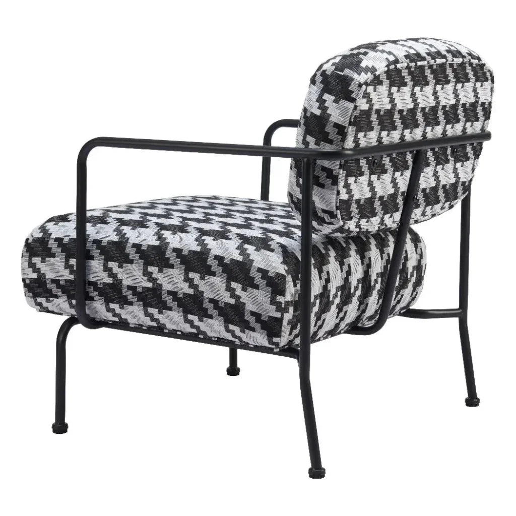 Ulet Black Steel Accent Arm Chair