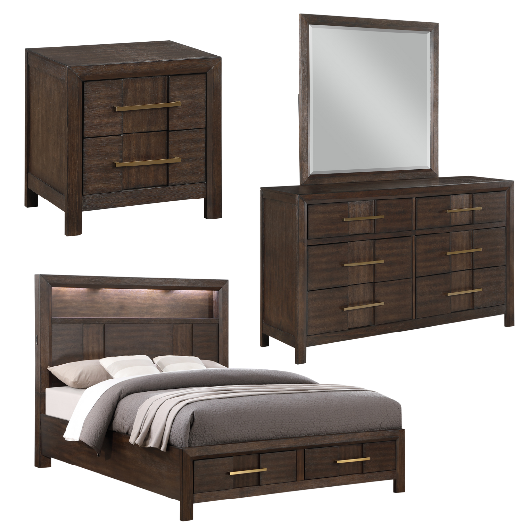 Modern 4 PCs King Size Set