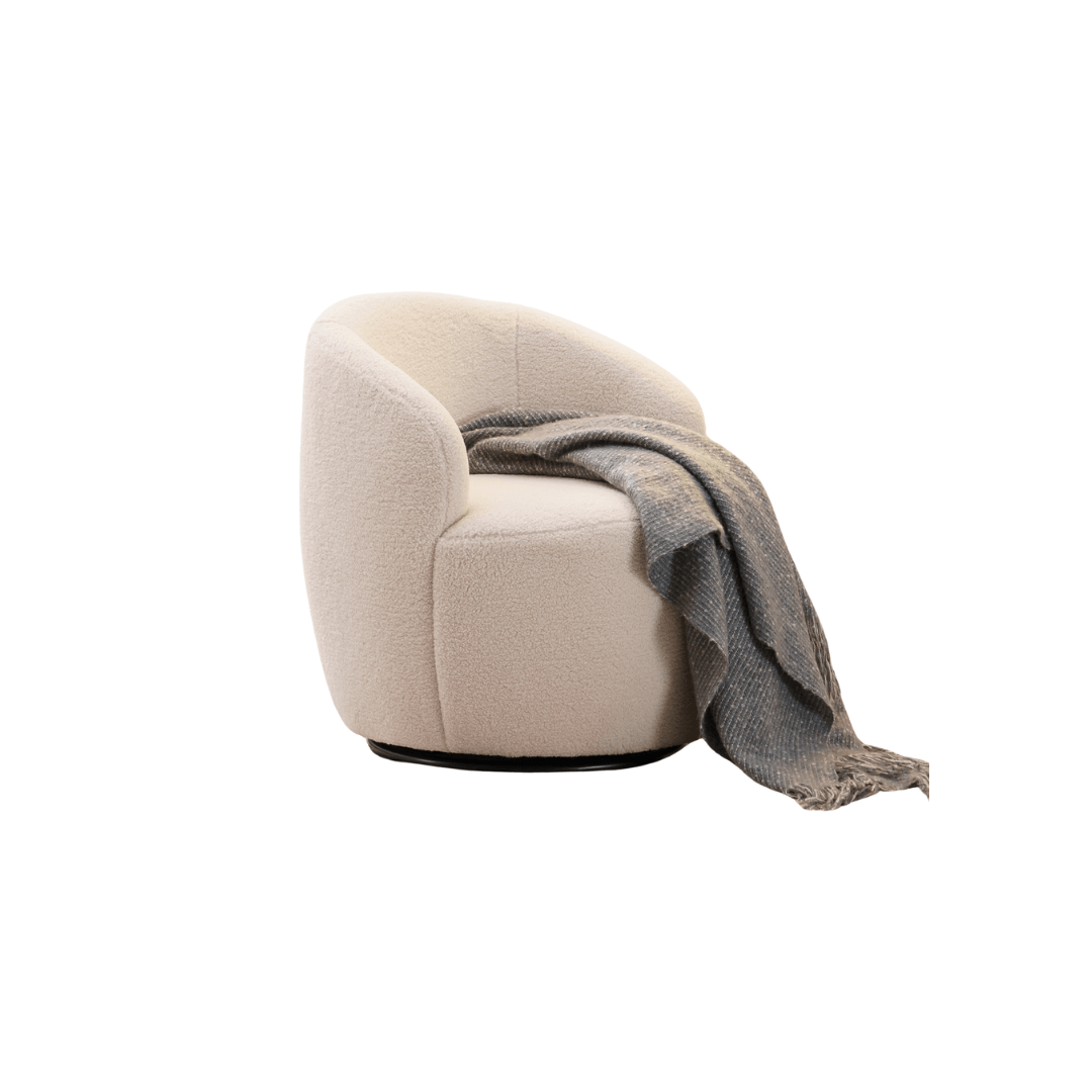 Fabric Swivel Armchair "3 Colors" - PRHOMZ
