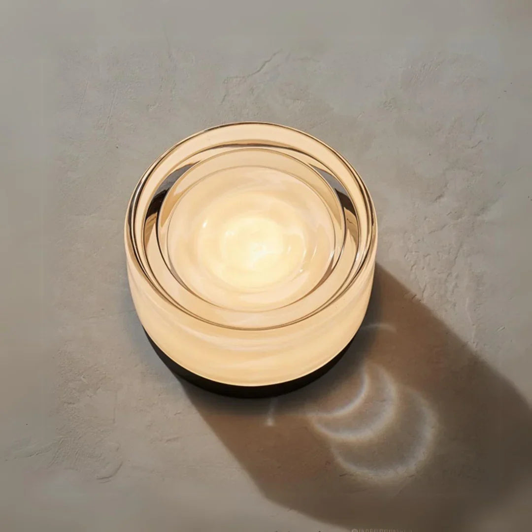 Textured Acrylic Wall Sconce with Dimmable LED Option | Dimple or Ripple Shade Light