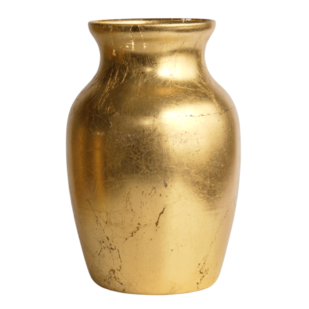 Greek Style Gold Flower Vase - PRHOMZ