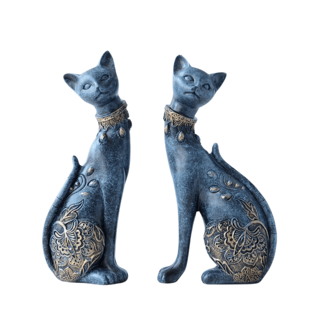 Figurine Decorative Resin Cat statue - PRHOMZ