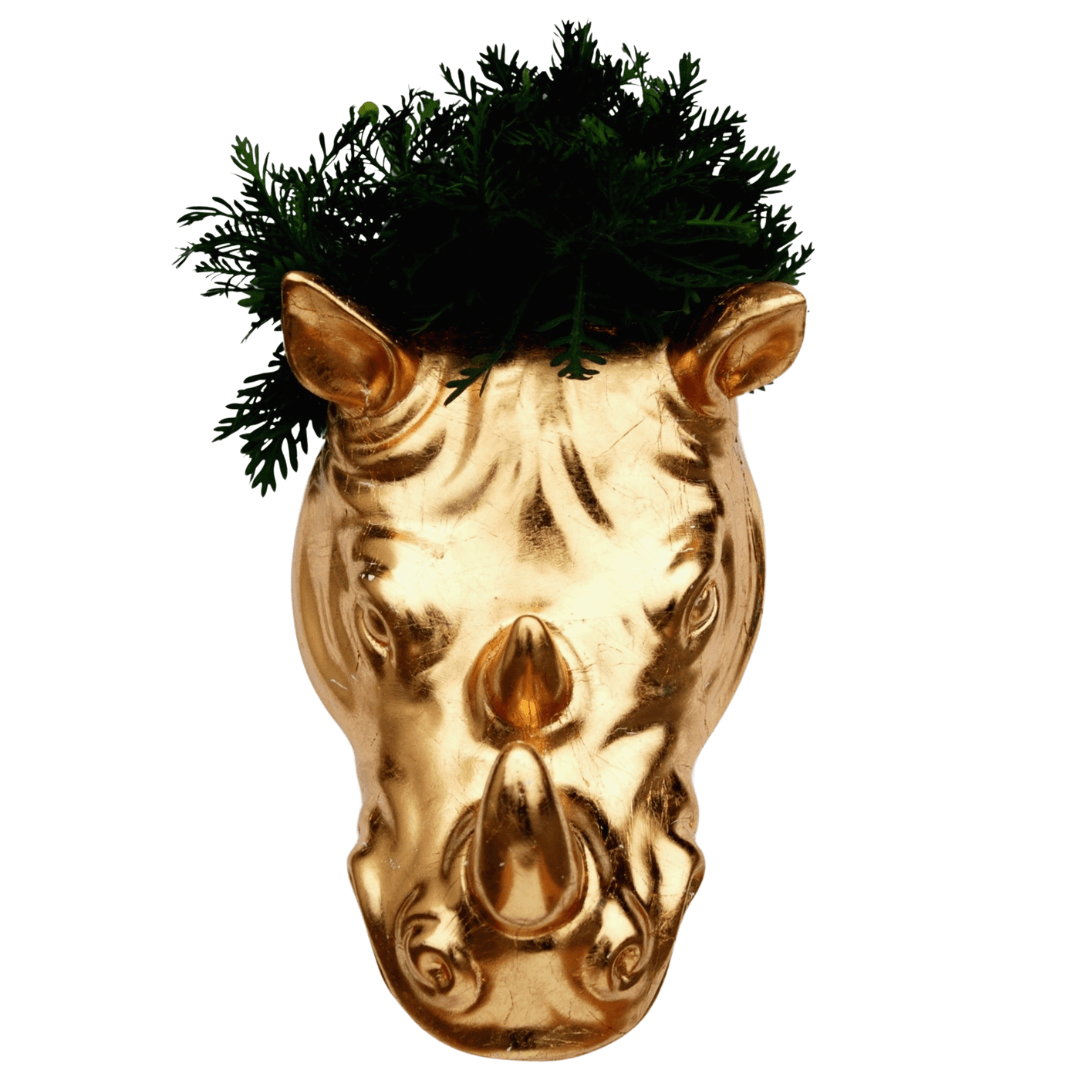 Greek Gold Gilded Wall Planter - PRHOMZ