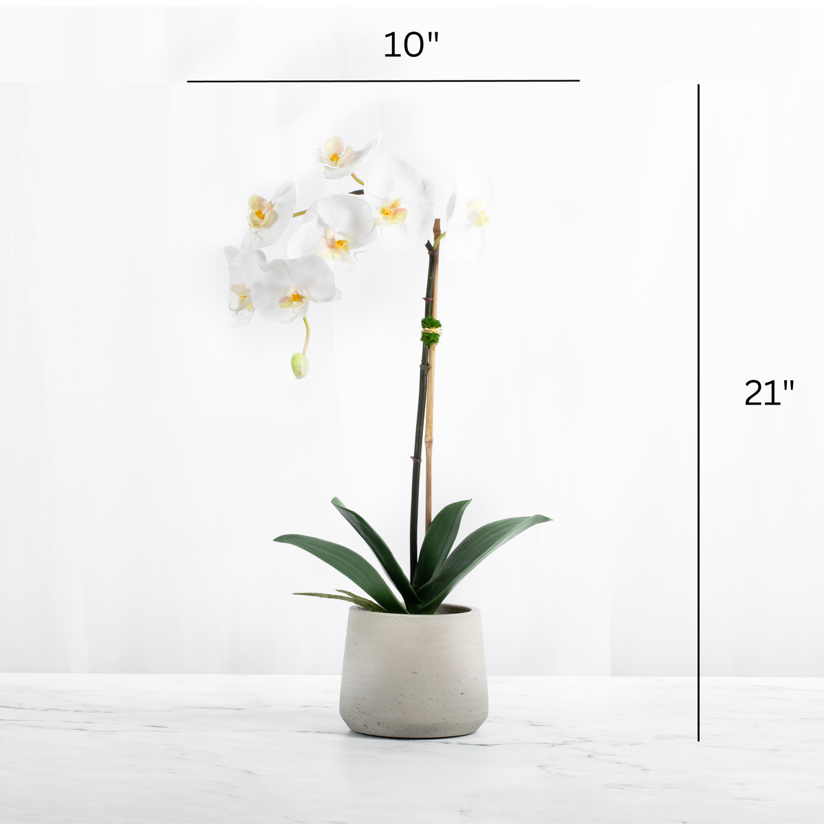 Artificial Orchid Plant White Orchid Plant