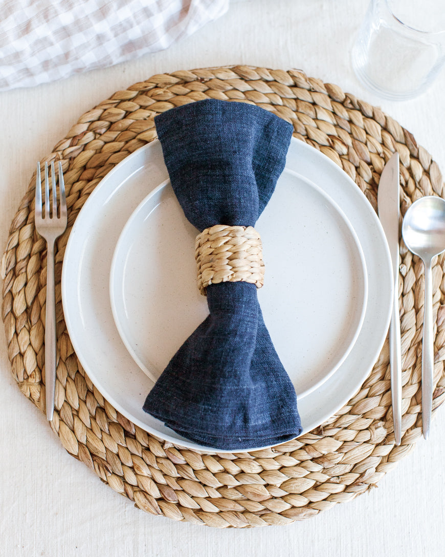 Water Hyacinth Napkin Ring Set-2