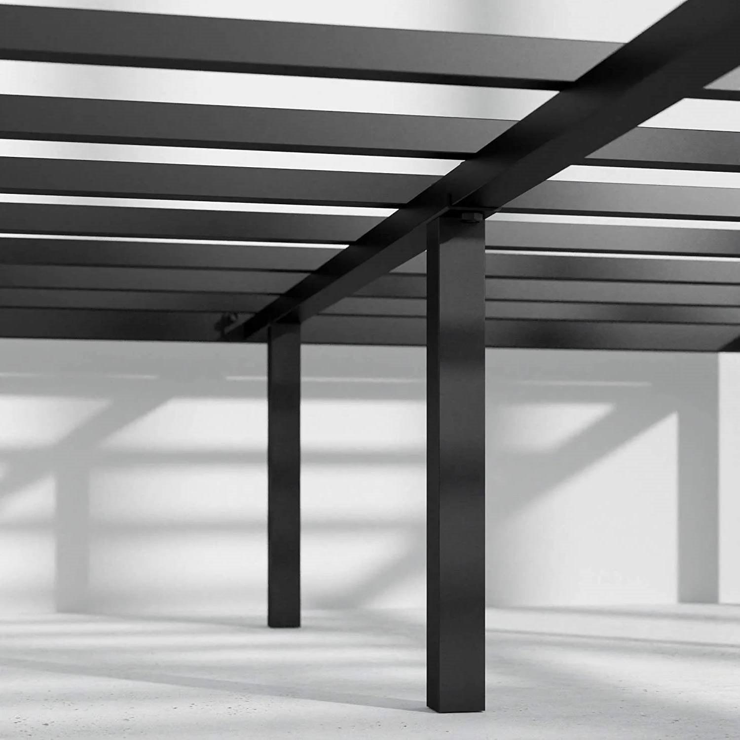 King Metal Platform Bed Frame with Rounded Legs 700 lbs Weight Capacity - PRHOMZ