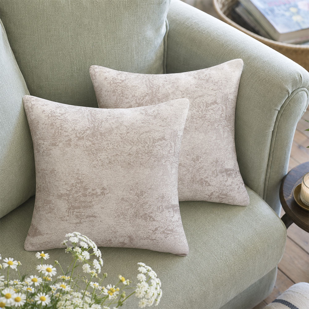 Vale Subtle Botanical Jacquard Pillow Covers