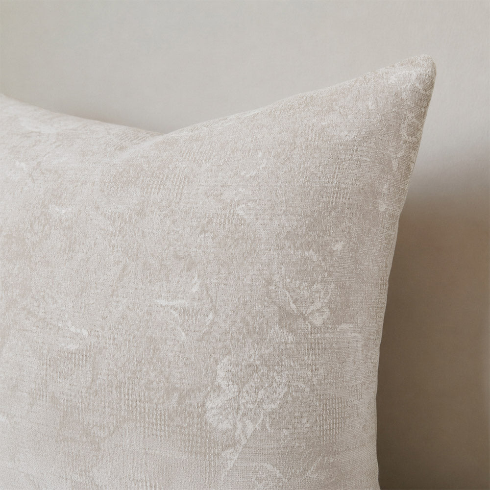 Vale Subtle Botanical Jacquard Pillow Covers
