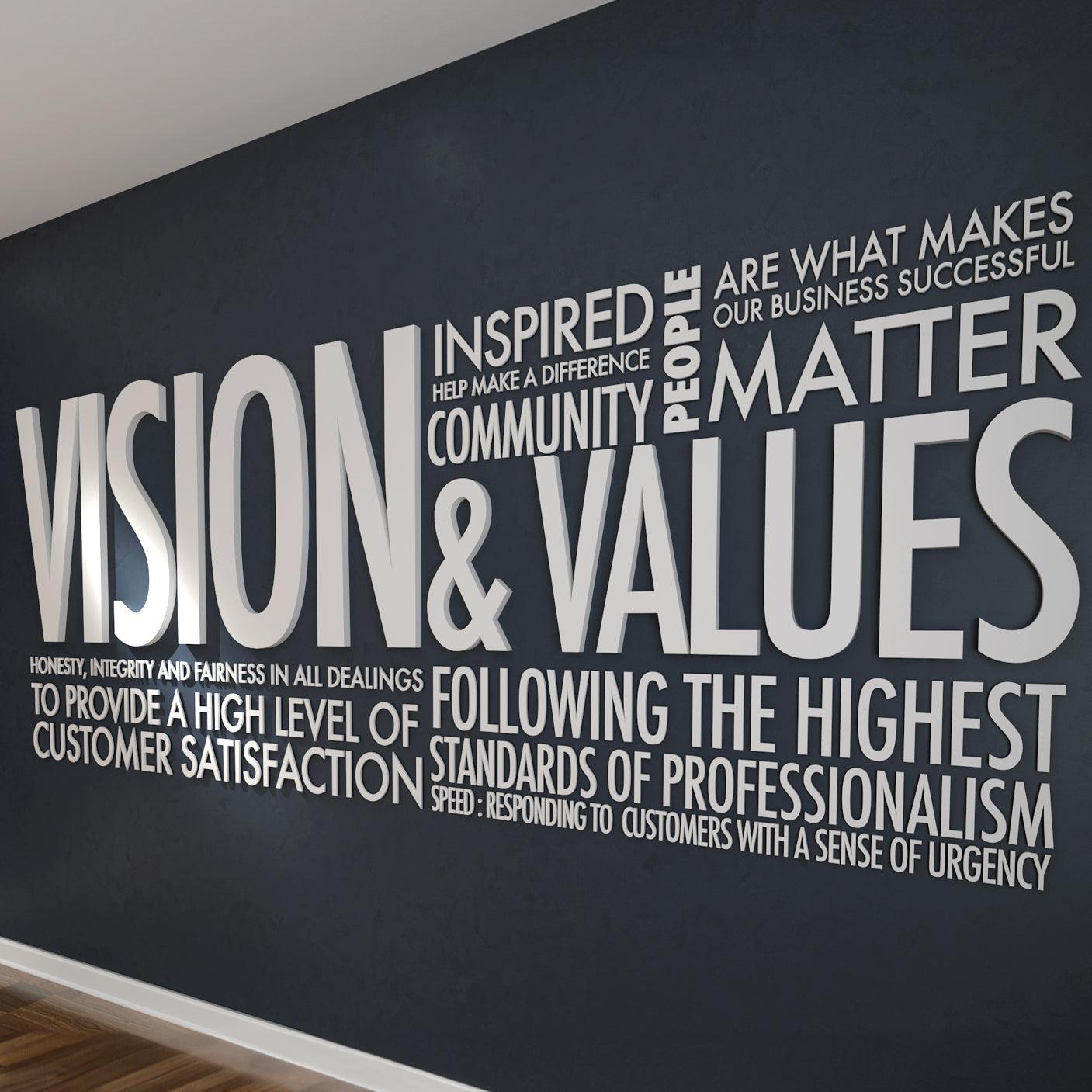Vision & Values Office Decor - PRHOMZ