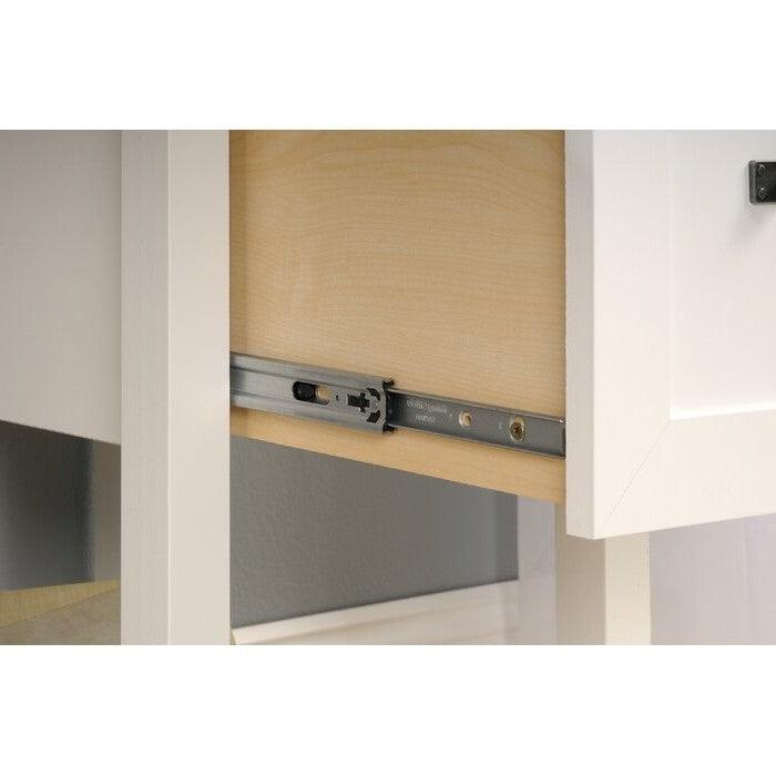 FarmHouse White Oak Top 2 Drawer Office Writing Desk - Made In USA - PRHOMZ