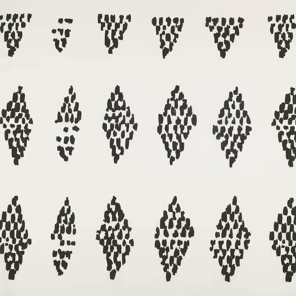 72 x 72 in. Cotton Polly Shower Curtain with Black White Rhombus Dots Pattern - PRHOMZ