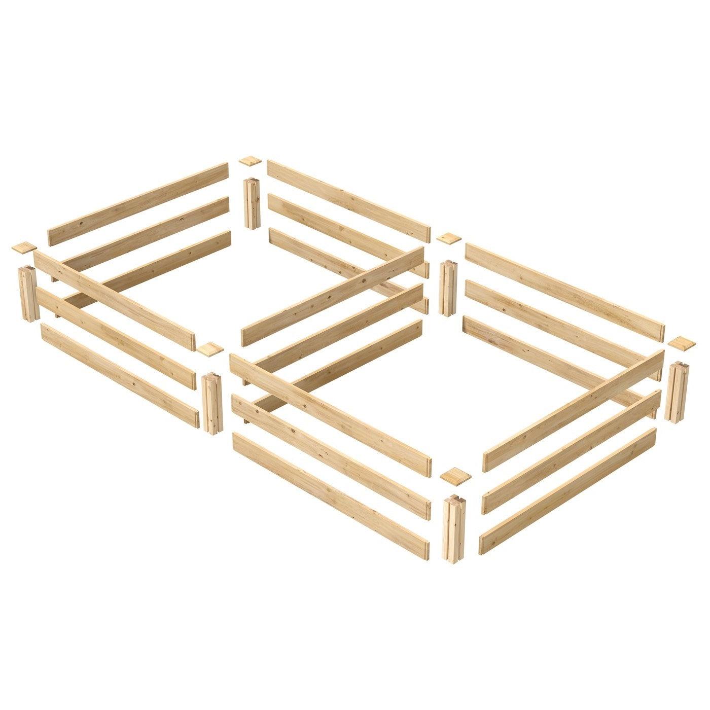 Cedar 4ft x 8ft x 10.5in Raised Garden Bed - Made in USA - PRHOMZ