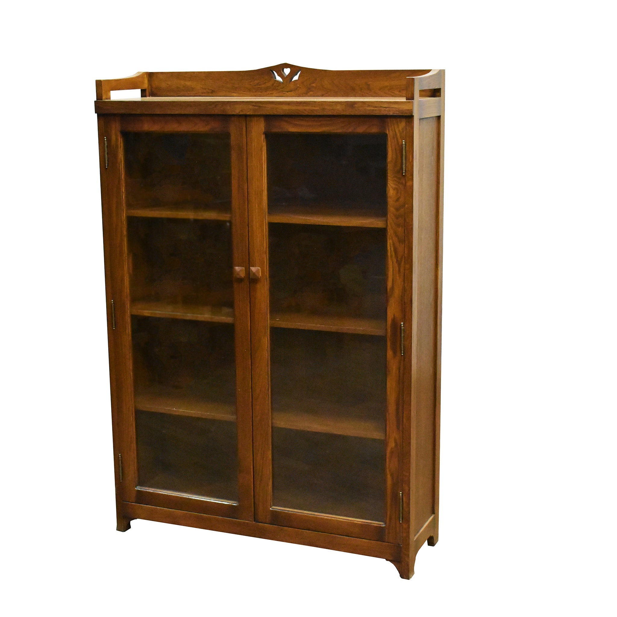 Mission Bookcase / Curio Cabinet - Walnut (W1)