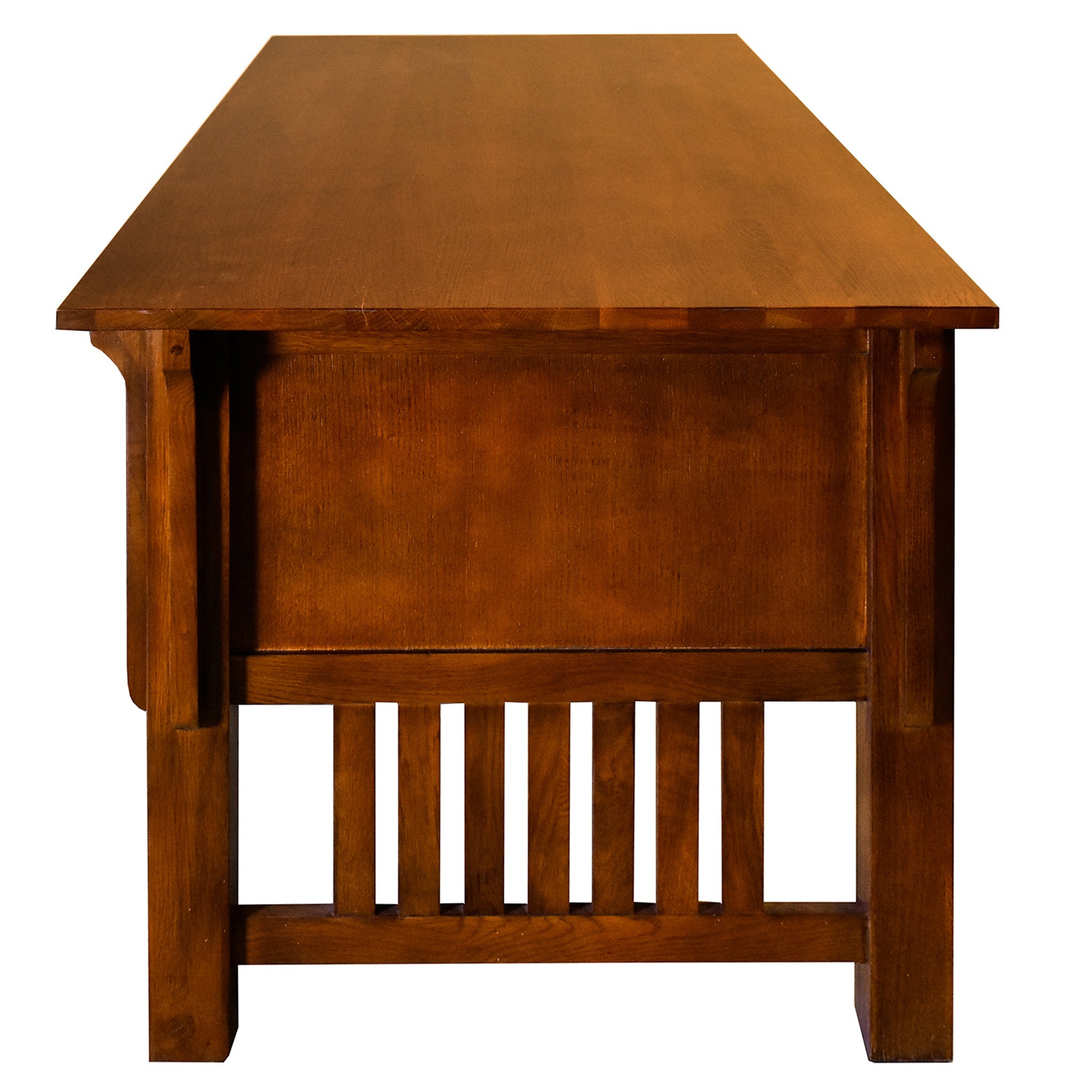 Mission Quarter Sawn Oak 5 Drawer Desk - Michael's Cherry