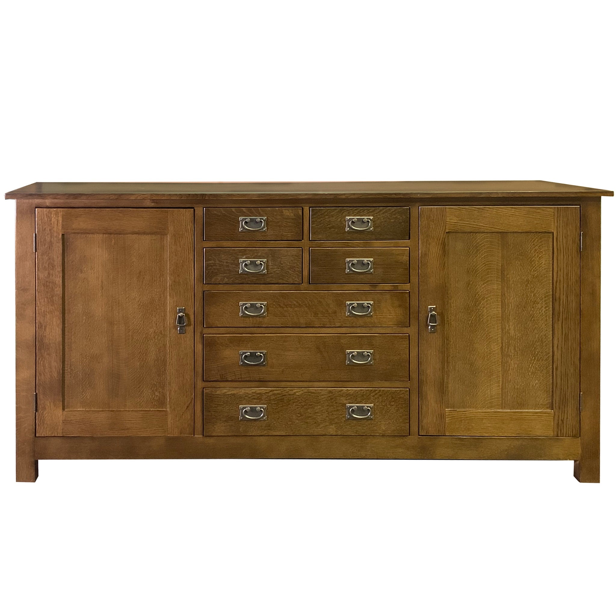 Mission 7 Drawer Sideboard with 2 Doors - Walnut (AW) - 82"