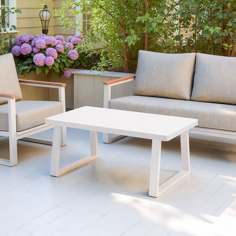 Welt Aluminum Outdoor Coffee Table