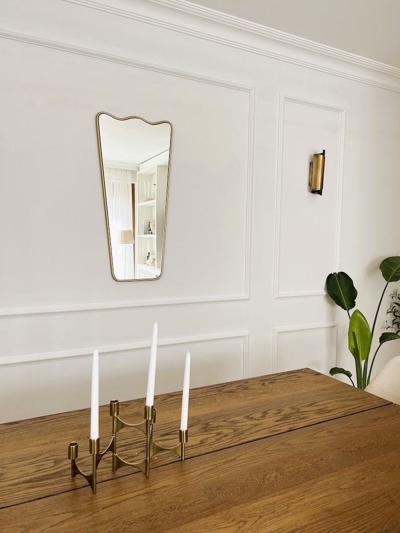 Wavy Irregular Mirror Asymmetrical Mirror Home Decor