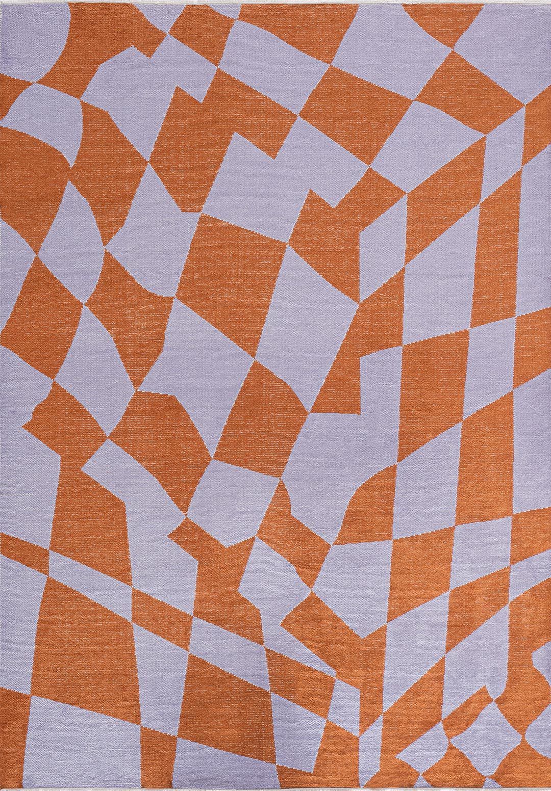 Tangerine Delight Rug - Vibrant Orange Area Rug | Alpken
