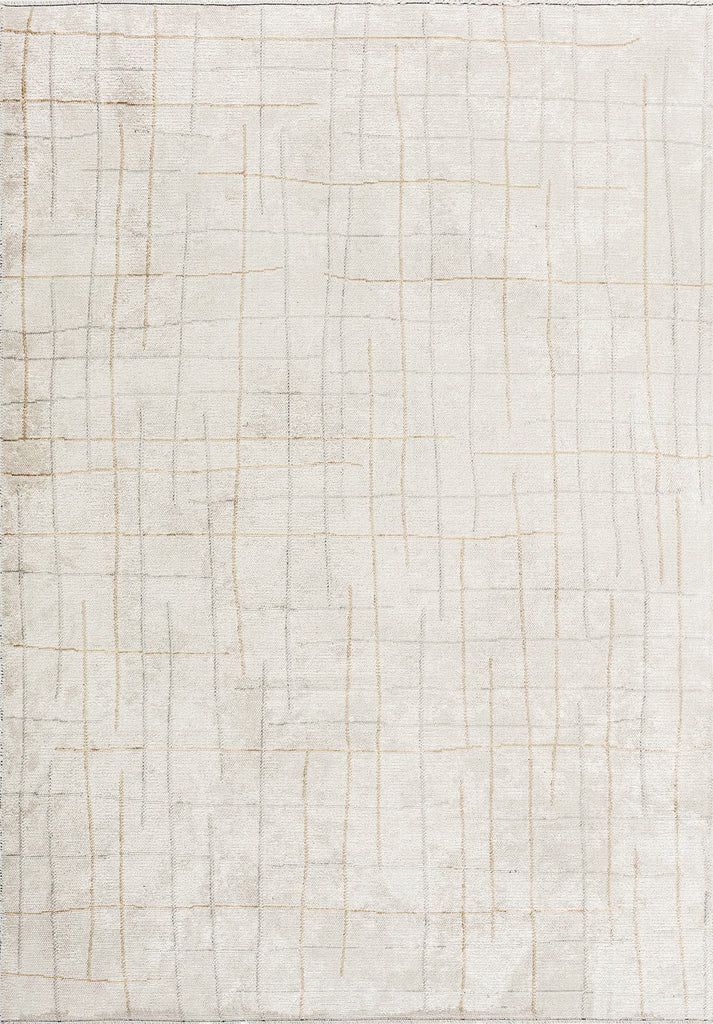 Multicolor Striped Cream Rug - Vibrant Striped Area Rug | Alpken