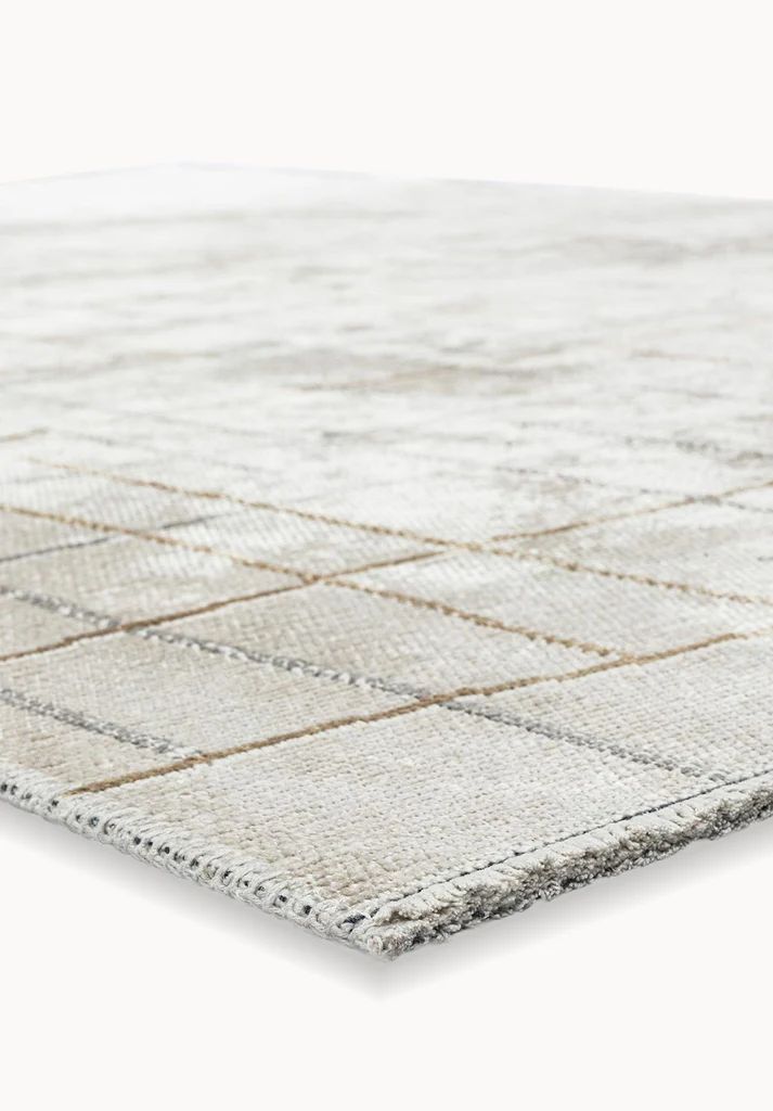 Multicolor Striped Cream Rug - Vibrant Striped Area Rug | Alpken