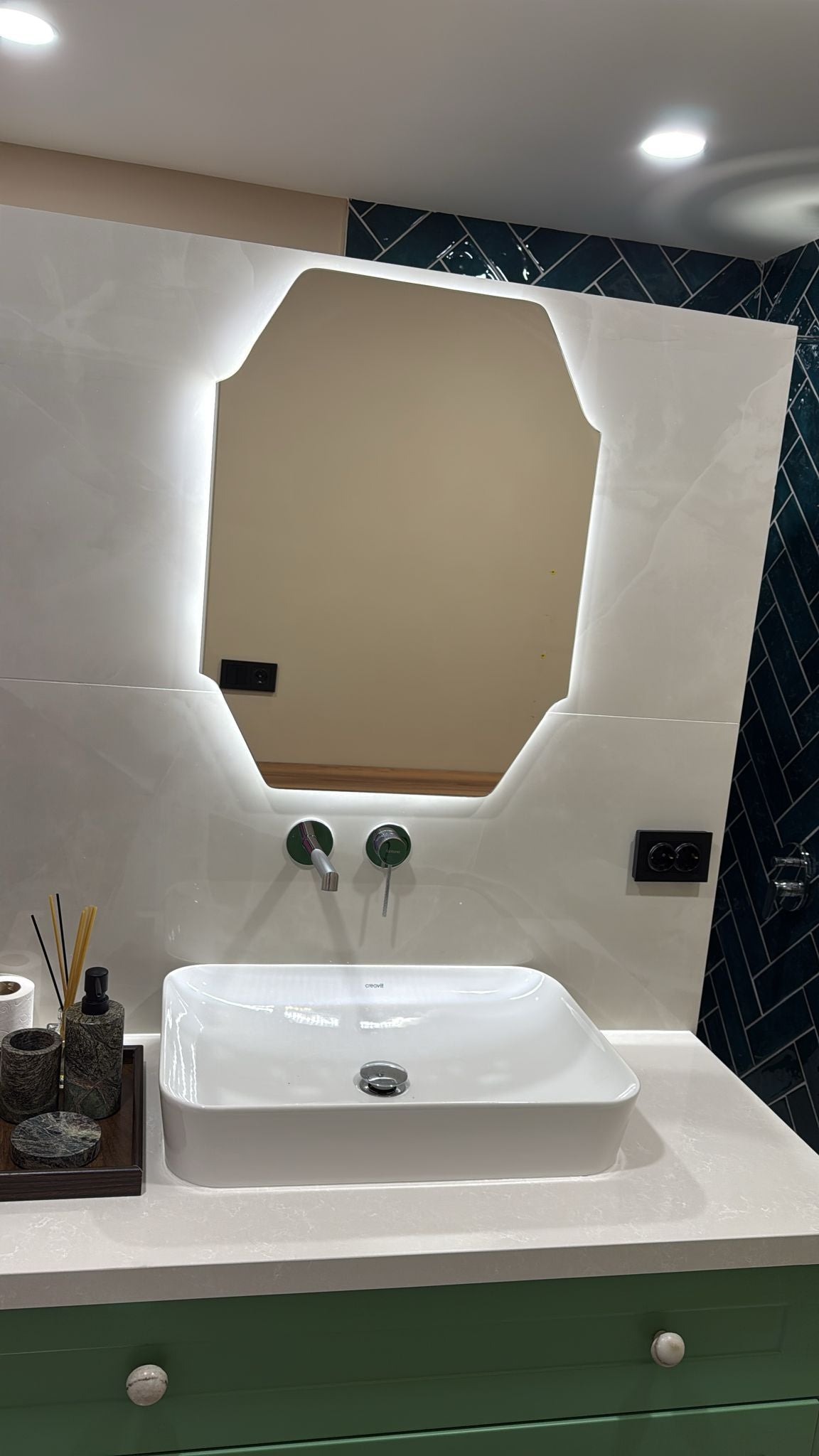 Architectural Unique Mirror Asymmetrical Wall Mirror