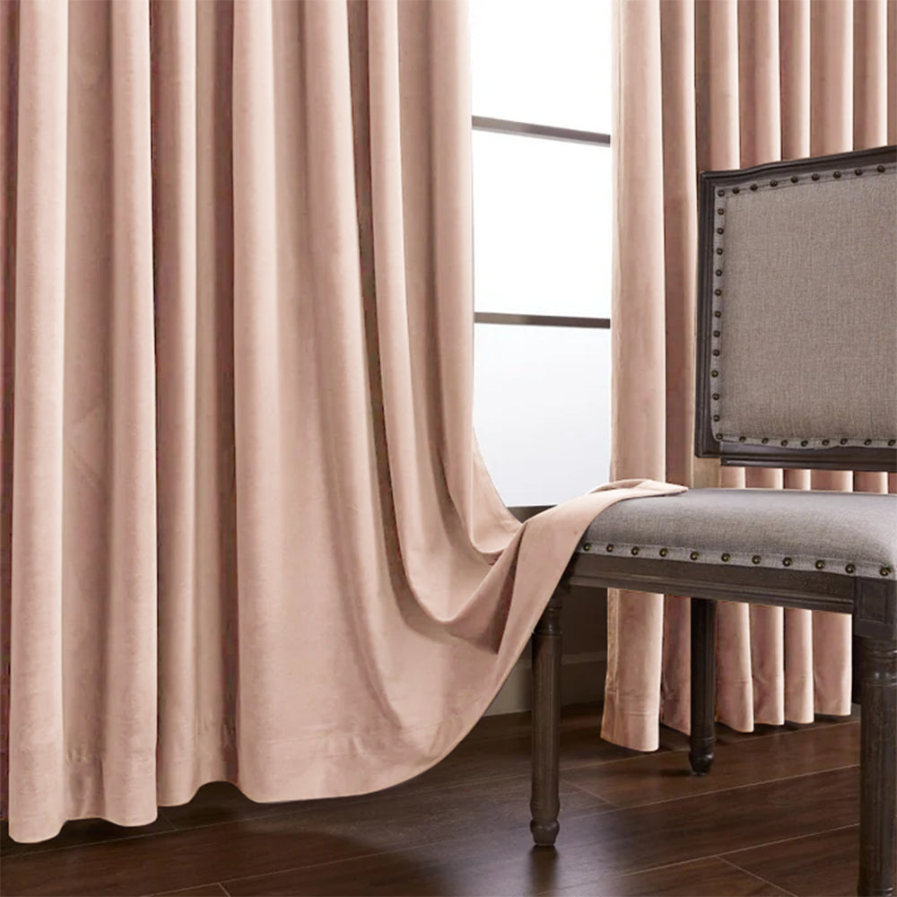Whitney Luxury Matte Velvet Thermal Curtains