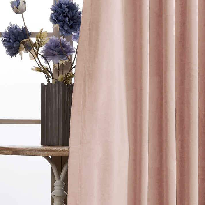Whitney Luxury Matte Velvet Thermal Curtains