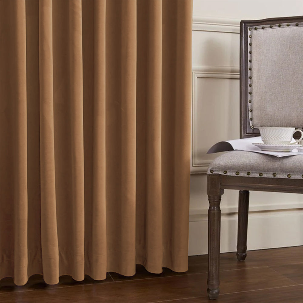 Whitney Luxury Matte Velvet Thermal Curtains