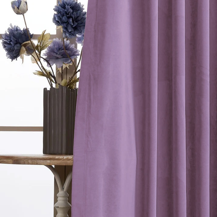 Whitney Luxury Matte Velvet Thermal Curtains