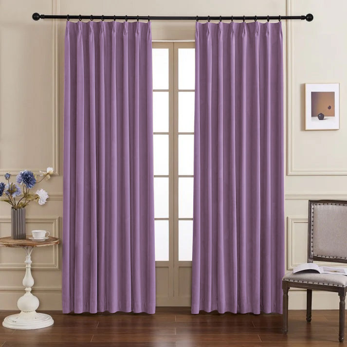 Whitney Luxury Matte Velvet Thermal Curtains