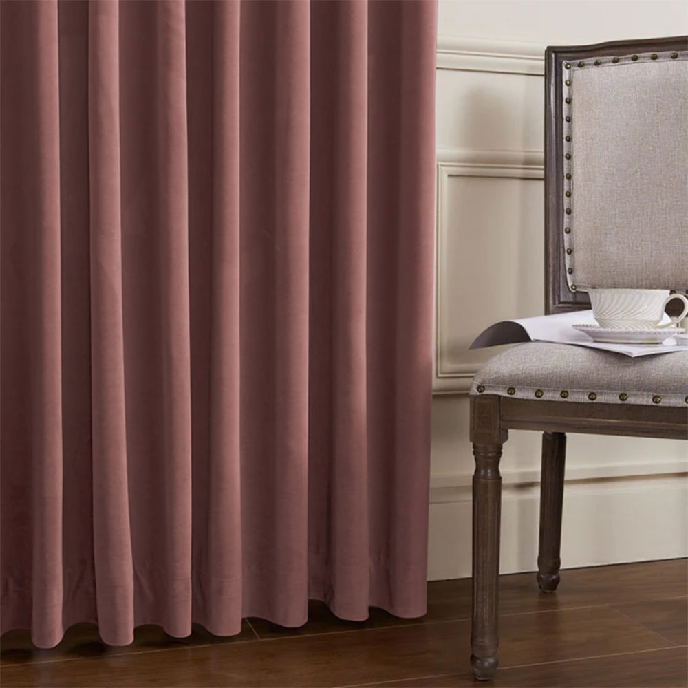 Whitney Luxury Matte Velvet Thermal Curtains