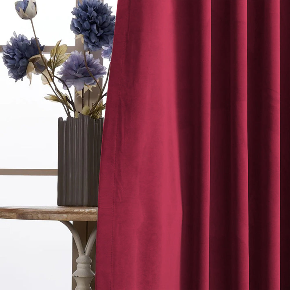Whitney Luxury Matte Velvet Thermal Curtains