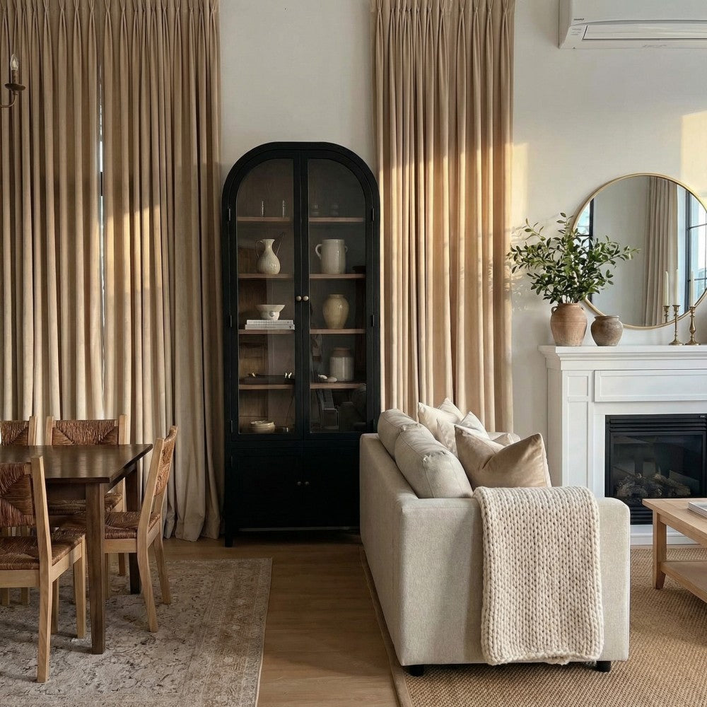 Whitney Luxury Matte Velvet Thermal Curtains