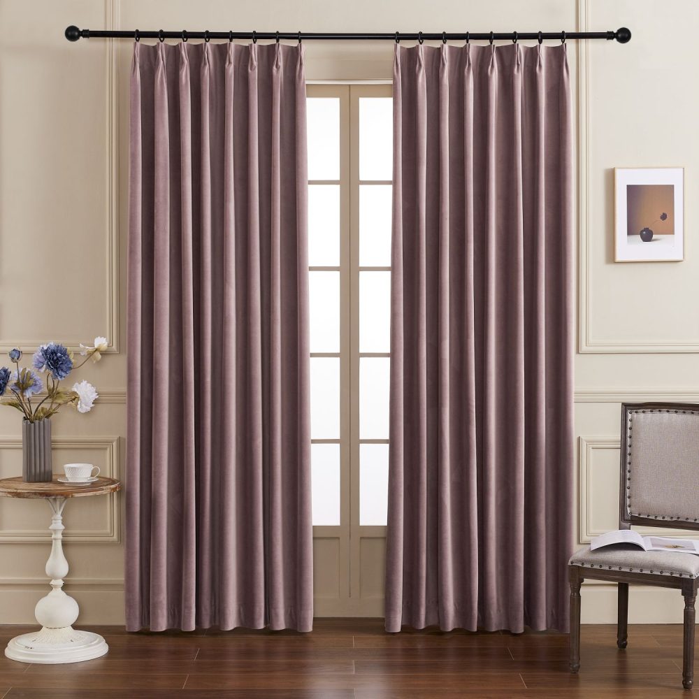Whitney Luxury Matte Velvet Thermal Curtains
