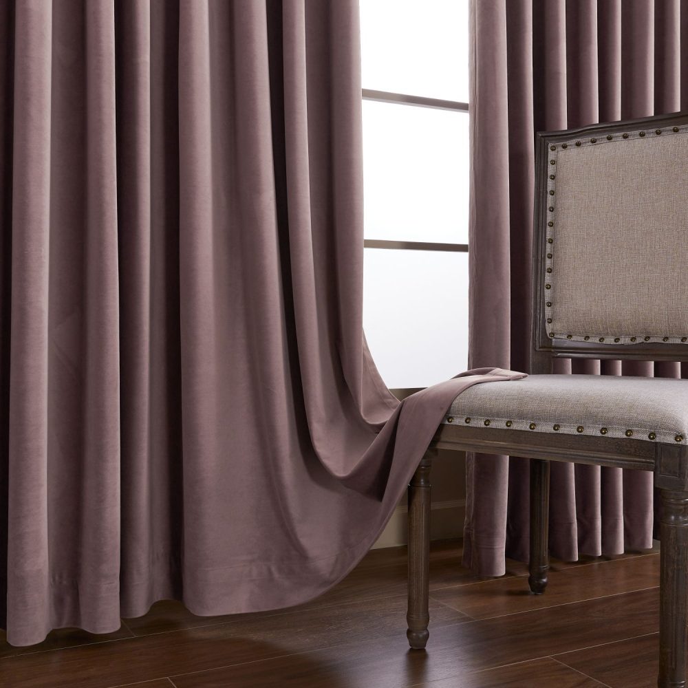 Whitney Luxury Matte Velvet Thermal Curtains