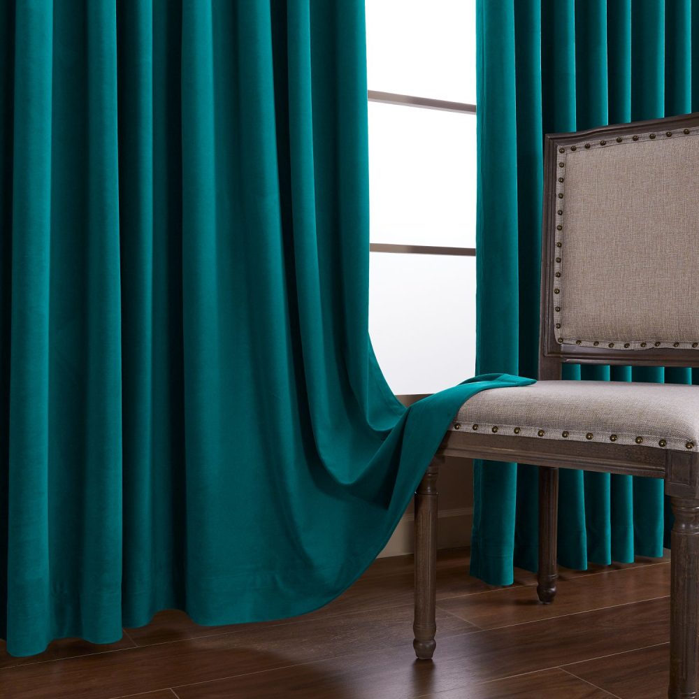 Whitney Luxury Matte Velvet Thermal Curtains