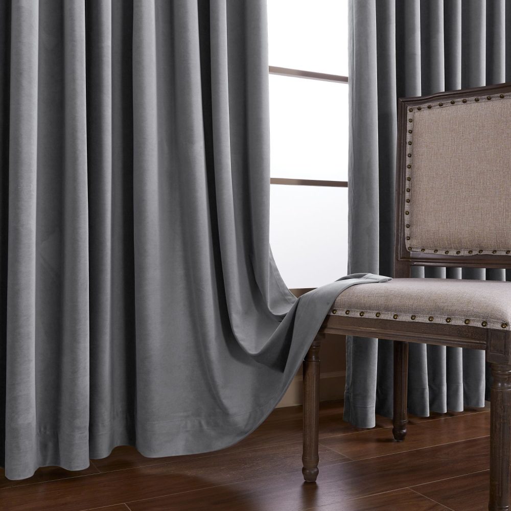 Whitney Luxury Matte Velvet Thermal Curtains