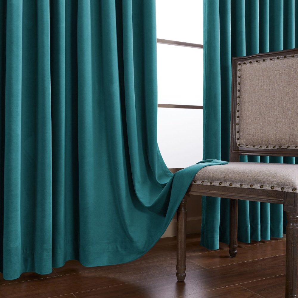 Whitney Luxury Matte Velvet Thermal Curtains