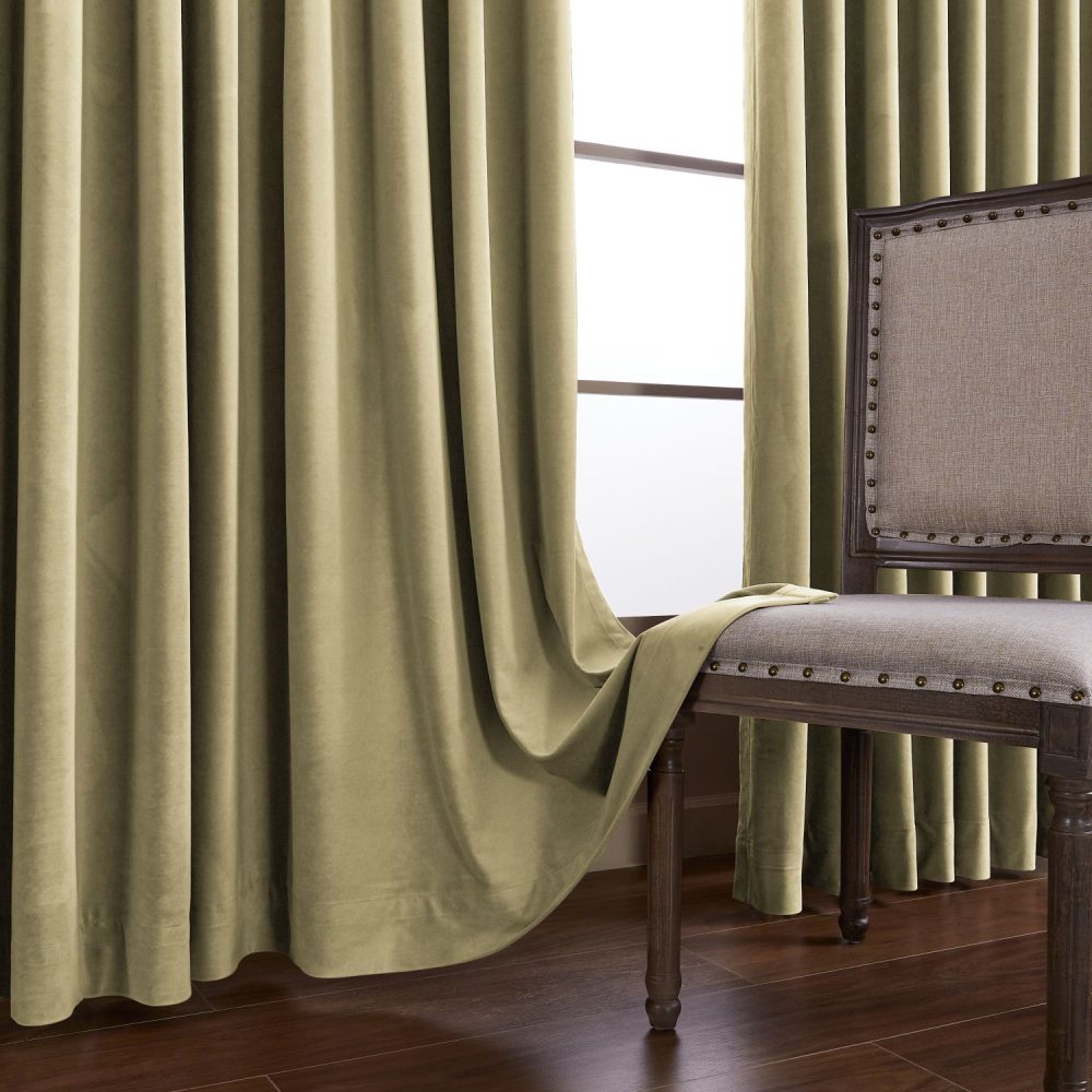 Whitney Luxury Matte Velvet Thermal Curtains