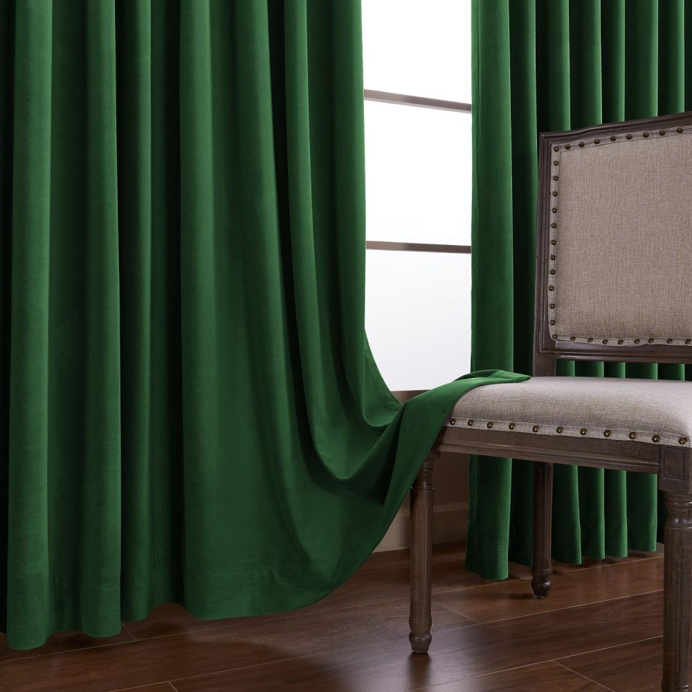Whitney Luxury Matte Velvet Thermal Curtains
