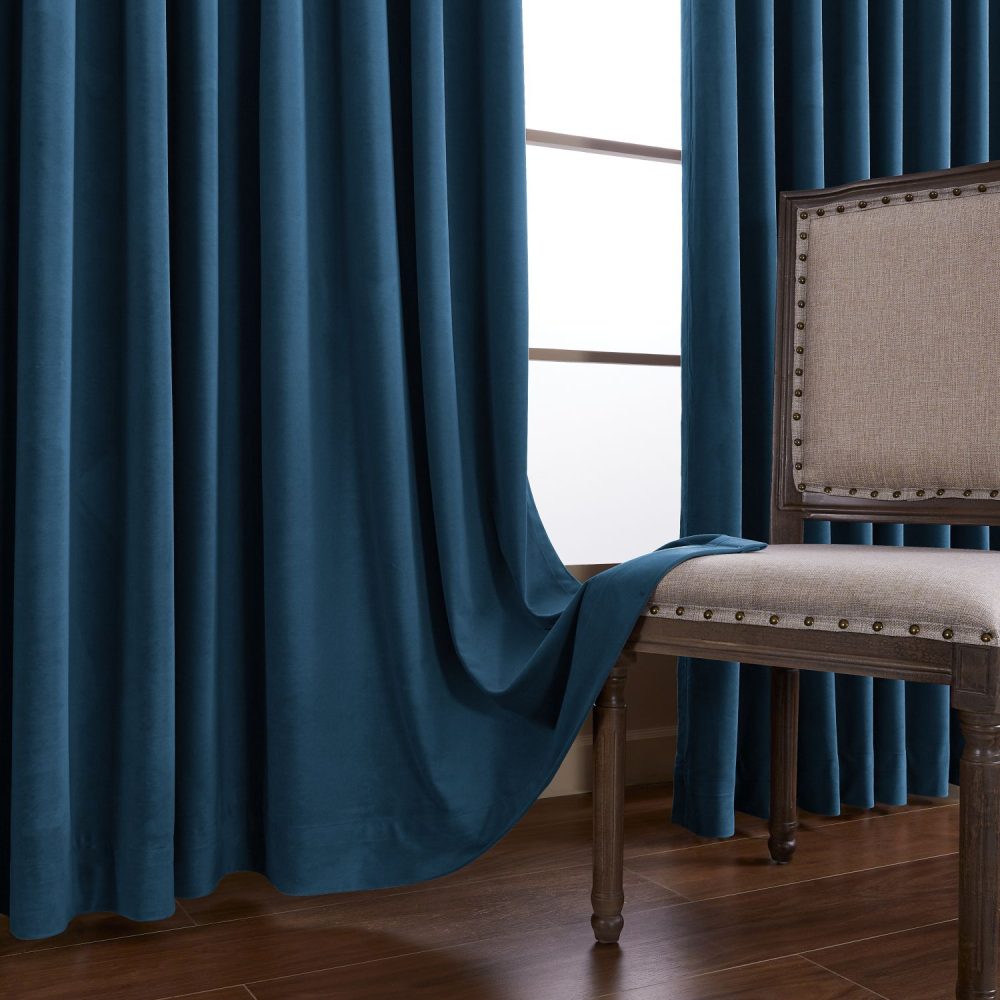 Whitney Luxury Matte Velvet Thermal Curtains