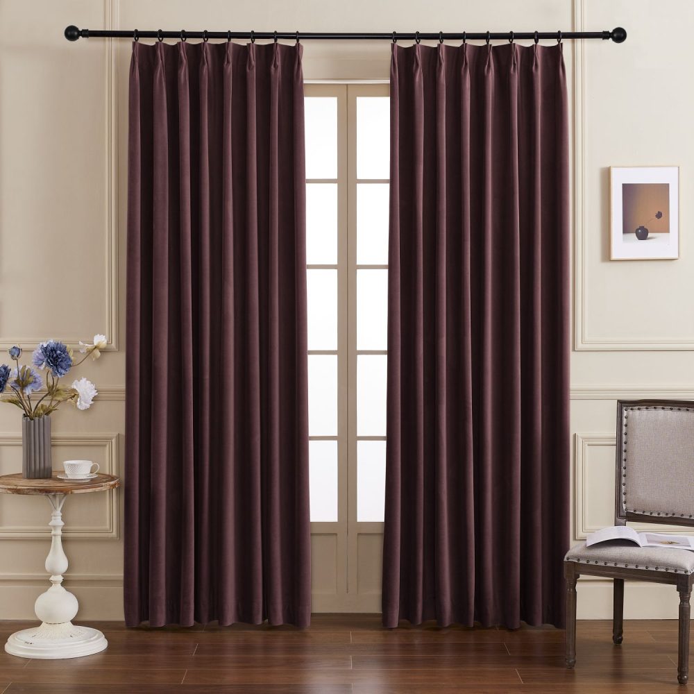 Whitney Luxury Matte Velvet Thermal Curtains