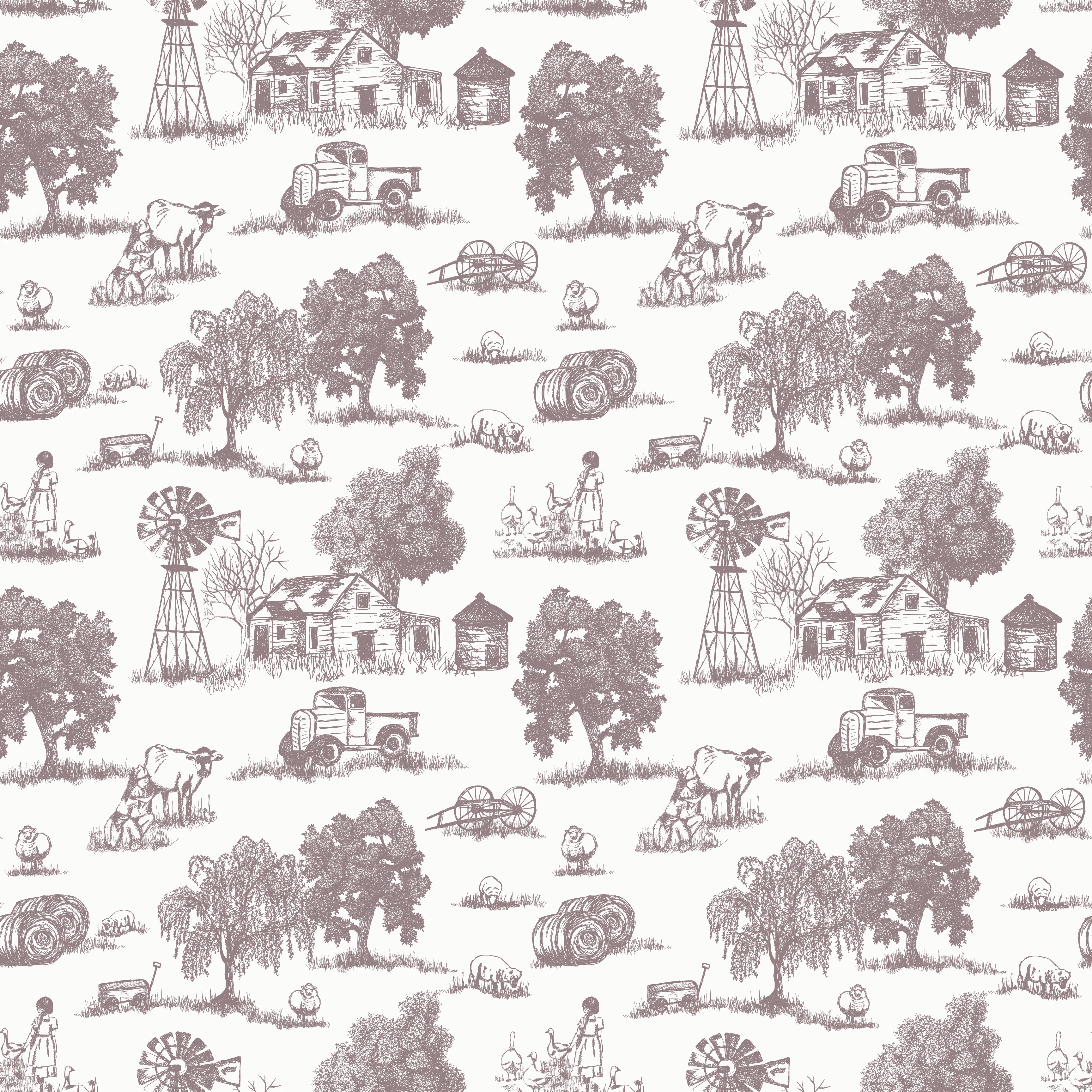 Winona Wallpaper by Hannah Langford Design