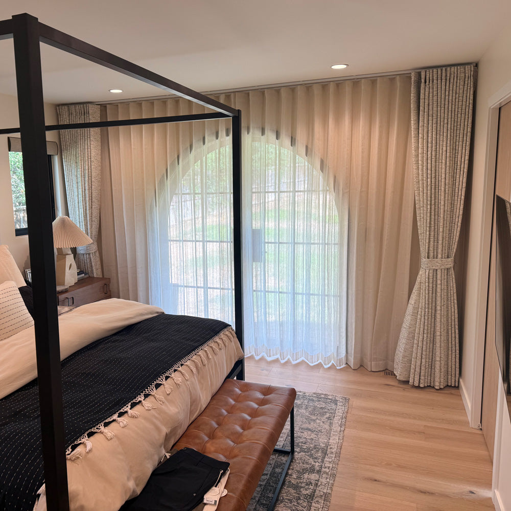 Woody Irregular Dense striped curtains