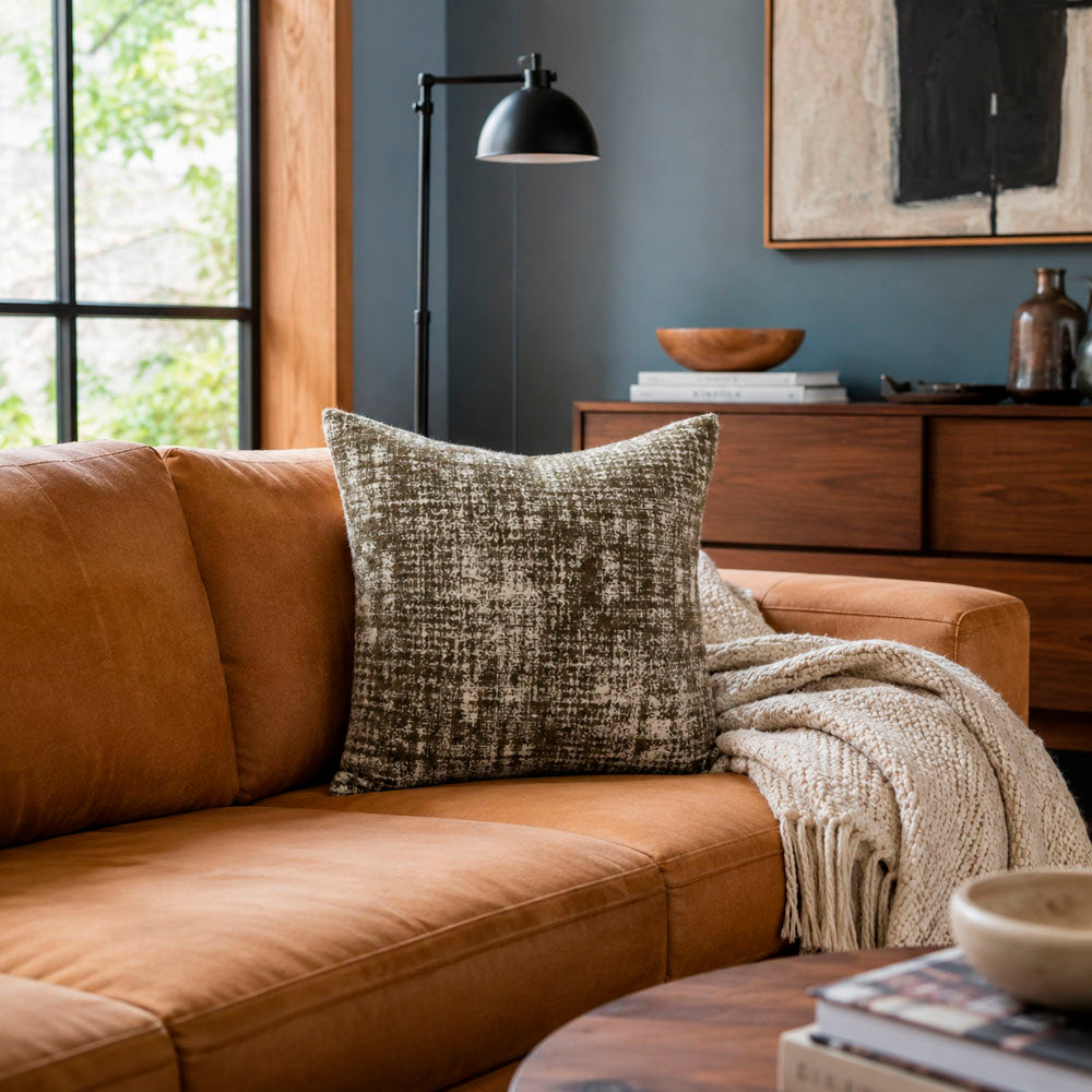 Wren Abstract Textured Pillow Cover