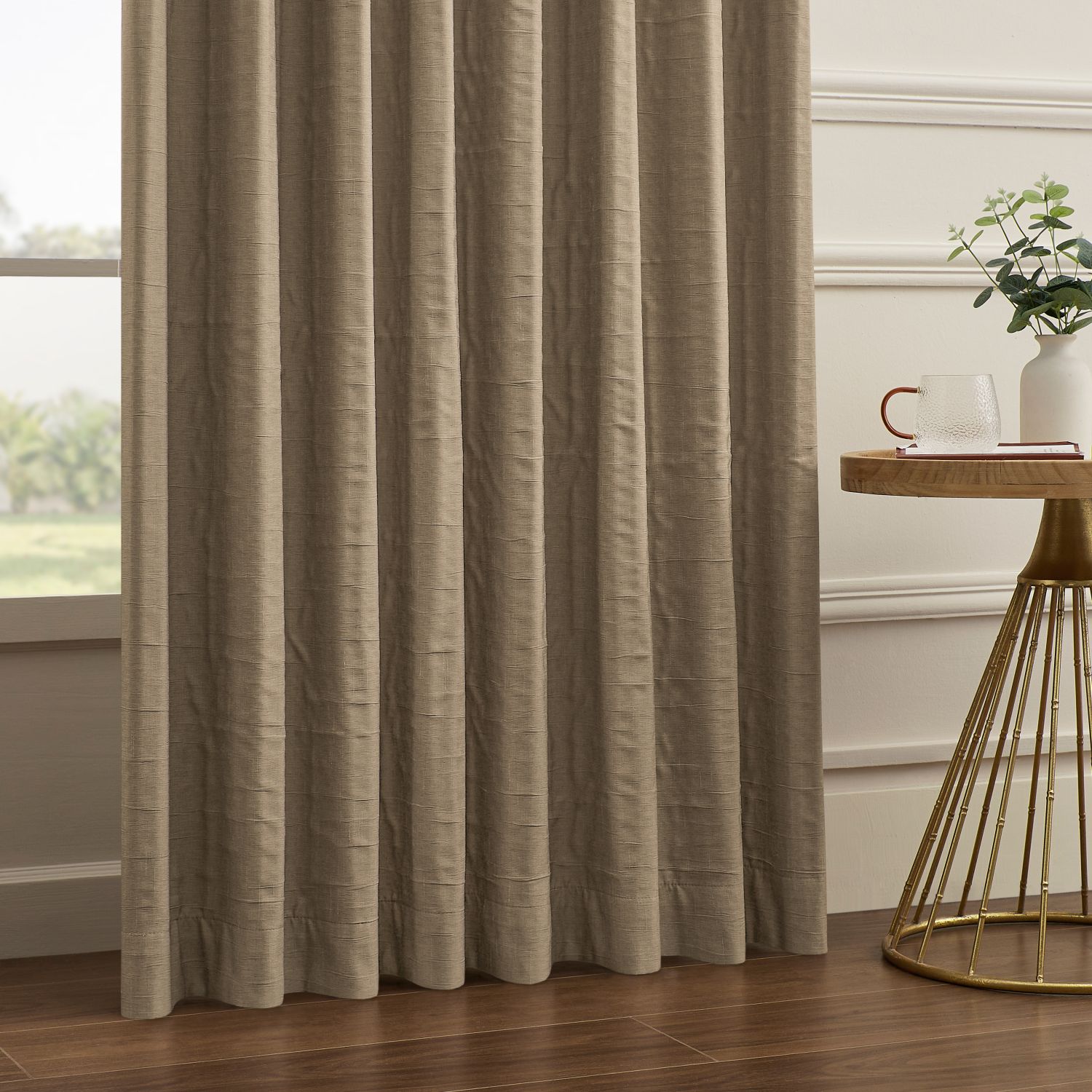 Alessi Wrinkle Design Blackout Cotton Curtains